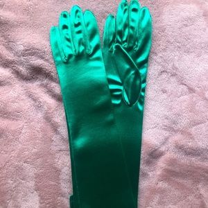 Olive Green Princess Gloves